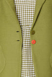 Flare green jacket rib cotton long sleeves light weight for Summer.
