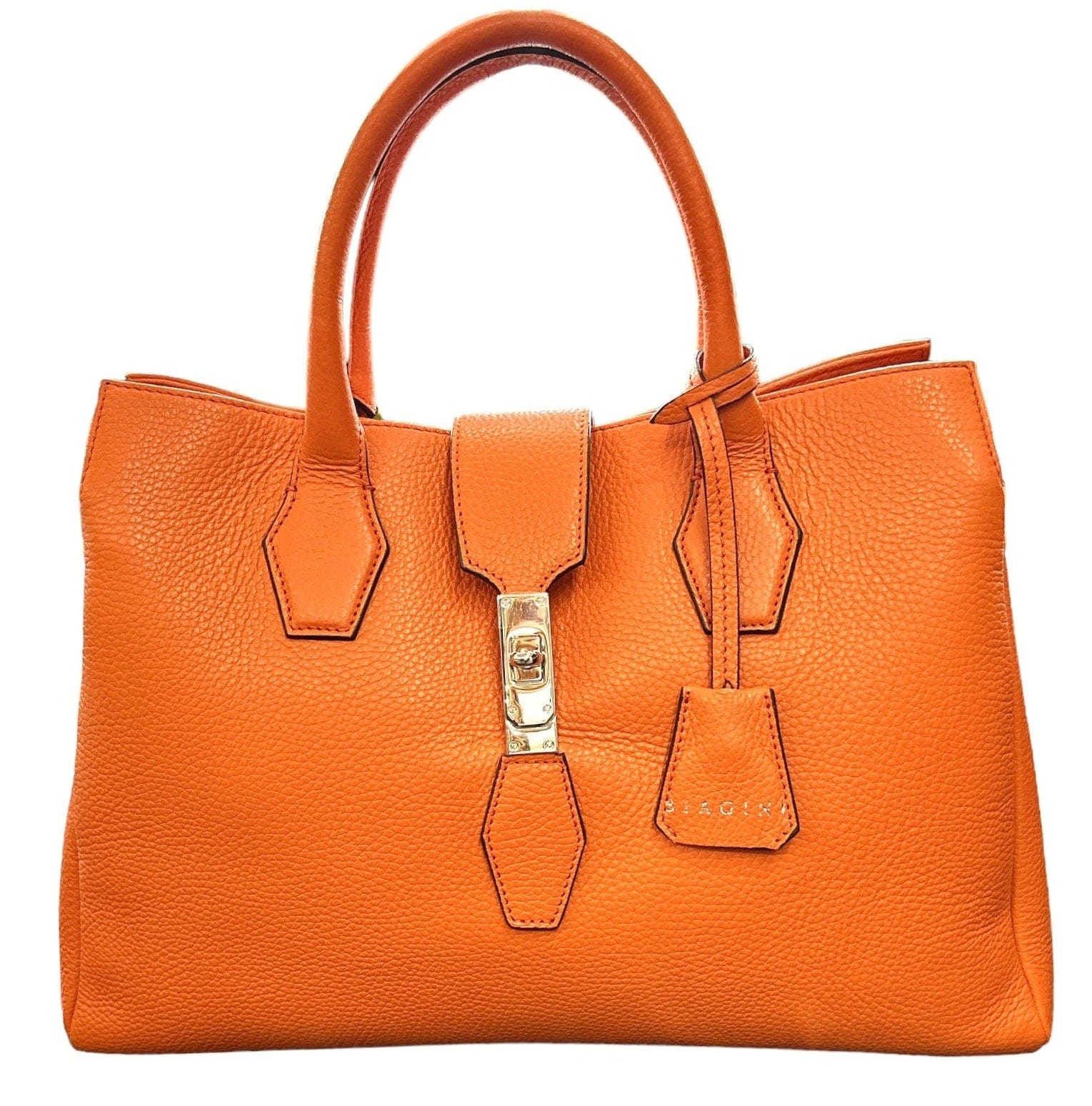 Orange Kent Satchel bag mid compartment