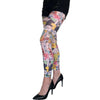  New Comics Multicolored Patterned printed footless tights Malka Chic 2