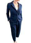 Navy Side Darts Jacket For Women at Selleria Veneta