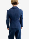 Navy Side Darts Suit Jacket For Women