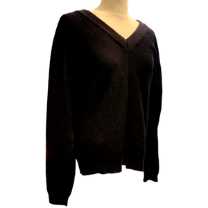 Black V-Neck Sweater Sonia For Women At Selleria Veneta