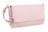 Rose Giselle Compact Crossbody flap closure leather magnetic closure