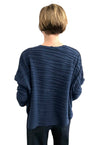 Picture of our Navy Cotton Sweater Round Neck For Women