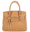 Tan Diana Small Satchel Bag Pavel leather detachable strap gold metal