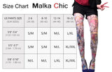 Size Chart Tights Malka Chic