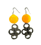 Discover our Yellow Aida Earrings Murano Glass jewelry