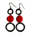 Red Amelia Earrings Murano Glass Jewelry - Selleria Veneta