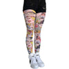 Multicolored Comics Patterned Tights Available in Plus Sizes