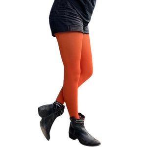 Orange Rust Tights for Women Available in Plus Size Malka Chic