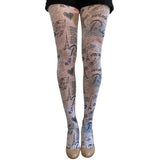 Paris Printed Tights For Women Available in Plus Size