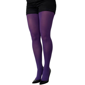 Dark Purple Opaque Tights for Women - Selleria Veneta