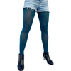 Women teal Tights Available in Plus Size Malka Chic