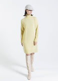 Trieste Turtleneck Sweater Dress Cream Wool & Cashmere -Selleria Veneta