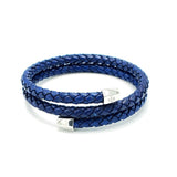 B187 Leather wrap Unisex Bracelet - 4 color combination