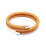 B187 Leather wrap Unisex Bracelet - 4 color combination
