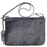 Zip Pouch shoulder bag, made in Italy with Cavallino leather.