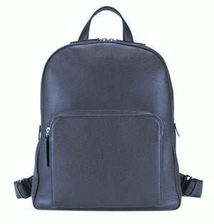 Navy Backpack Unisex Verona - multiple zip pockets - Selleria Veneta