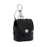 B5001 AirPods Case Keyring - Woven Python leather