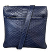 Navy Crossbody Python leather multypacket