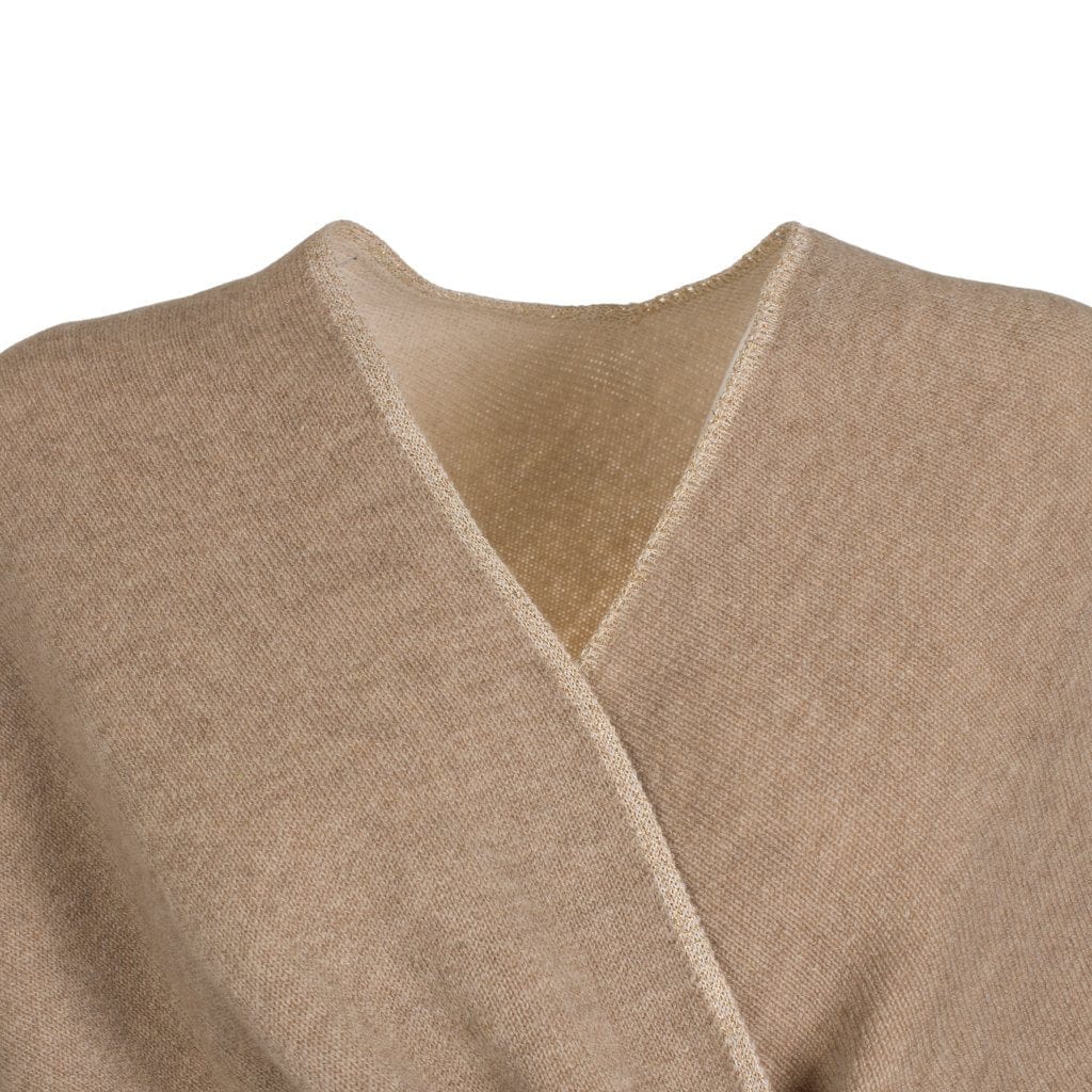 Firenze Wrap Cashmere Camel & Cream - Selleria Veneta