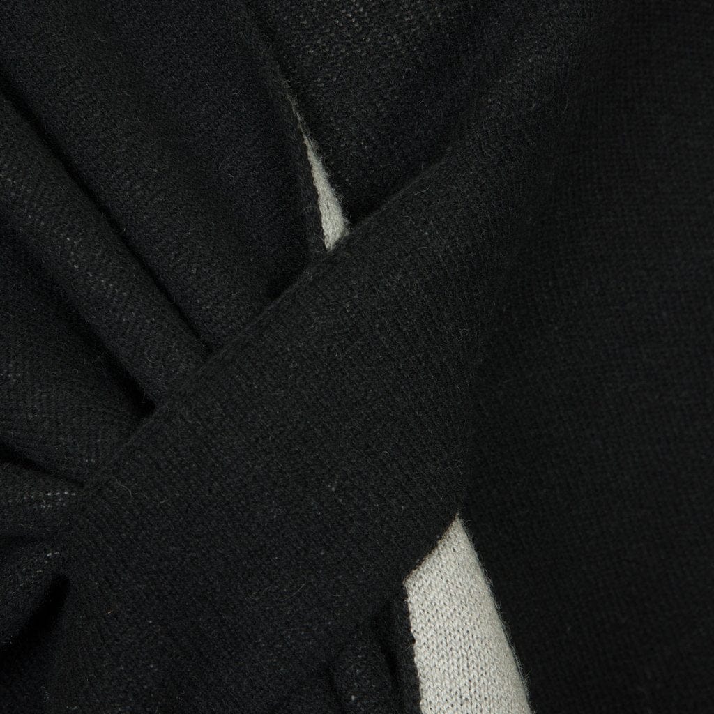 Firenze Wrap Cashmere Black & Grey - Selleria Veneta