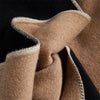 Firenze Wrap Cashmere Black & Camel - Selleria Veneta