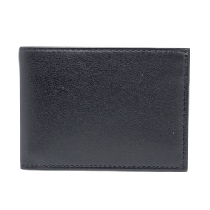 black wallet 6cc double billfold