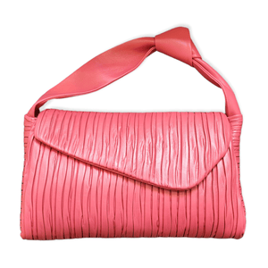 Pink Shoulder Bag Softissima Stella Lambskin unique design - Selleria Veneta