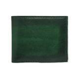 Green wallet 4CC Patin leather double billfold
