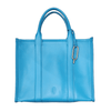 Turquoise Sonia Large Satchel Bag zip closure and detachable strap