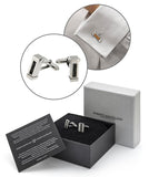 RM-G05 SS Cufflinks - Sterling Silver and leather - Selleria Veneta