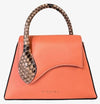 Coral Sofia Small Bag Python Bicolor top handle & detachable shoulder strap - Selleria Veneta