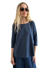 Flare Shirt 3/4 Sleeves Shirt Algae - Selleria Veneta