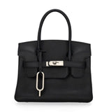 Black Lisbona Small Satchel Bag 2 handles & Long strap - Selleria Veneta