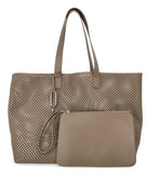 Detachable leather pouch for small items. Malibu' Summer tote bag