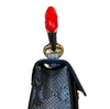 Light Blue Parrot Bag - Metal brass handle hand lacquer. One of a Kind - Selleria Veneta