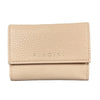 Cream Woman Wallet 6CC Small Moose leather one Billfold & a coin purse. Selleria Veneta
