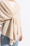 Firenze is a Beige wrap cashmere crafted in Italy by Maglificio Alberini