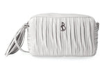 White Crossbody Softissima Camera Bag Lambskin leather & adjustable strap - Selleria Veneta
